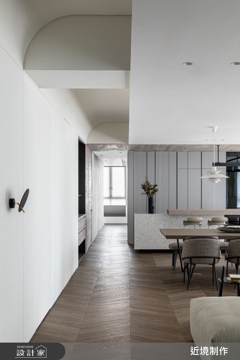 70坪新成屋(5年以下)＿簡約風客廳餐廳中島案例圖片＿近境制作＿近境制作_103之20