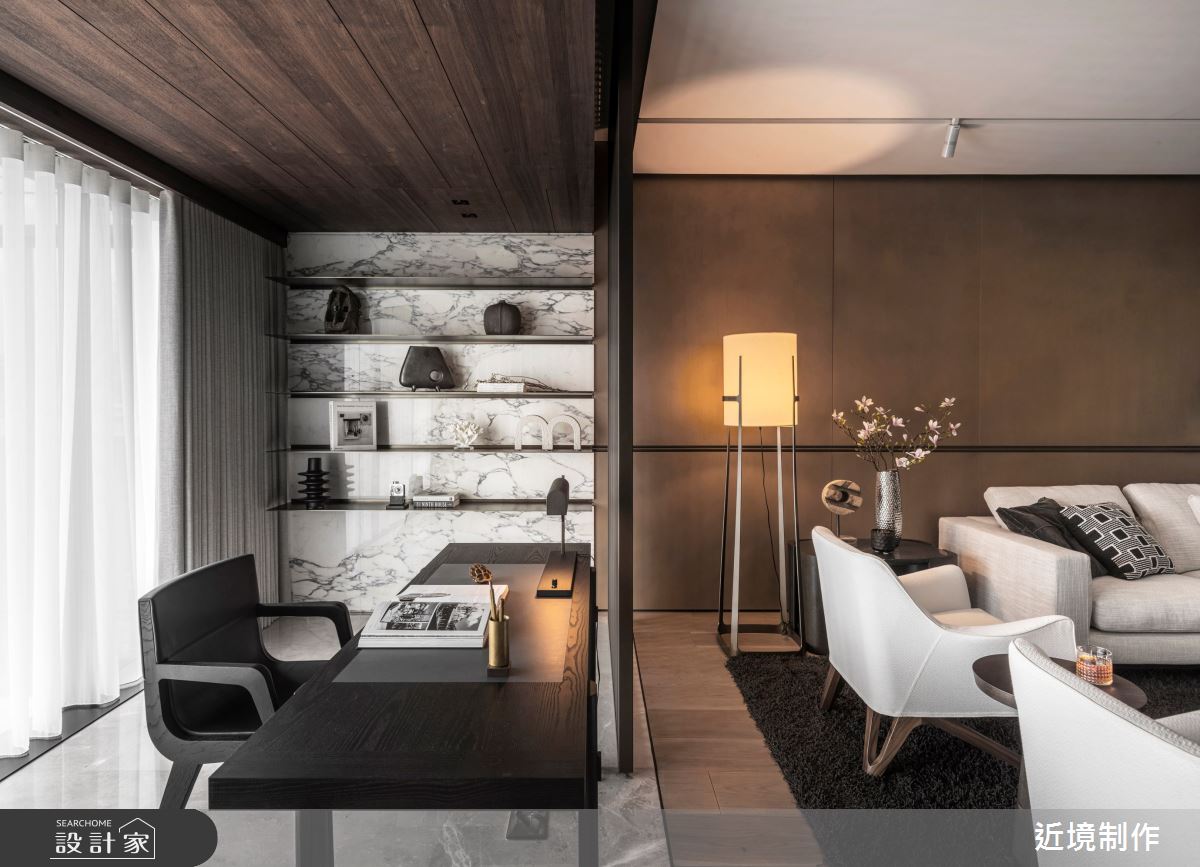 105坪新成屋(5年以下)＿奢華風客廳書房案例圖片＿近境制作＿近境制作_107之6