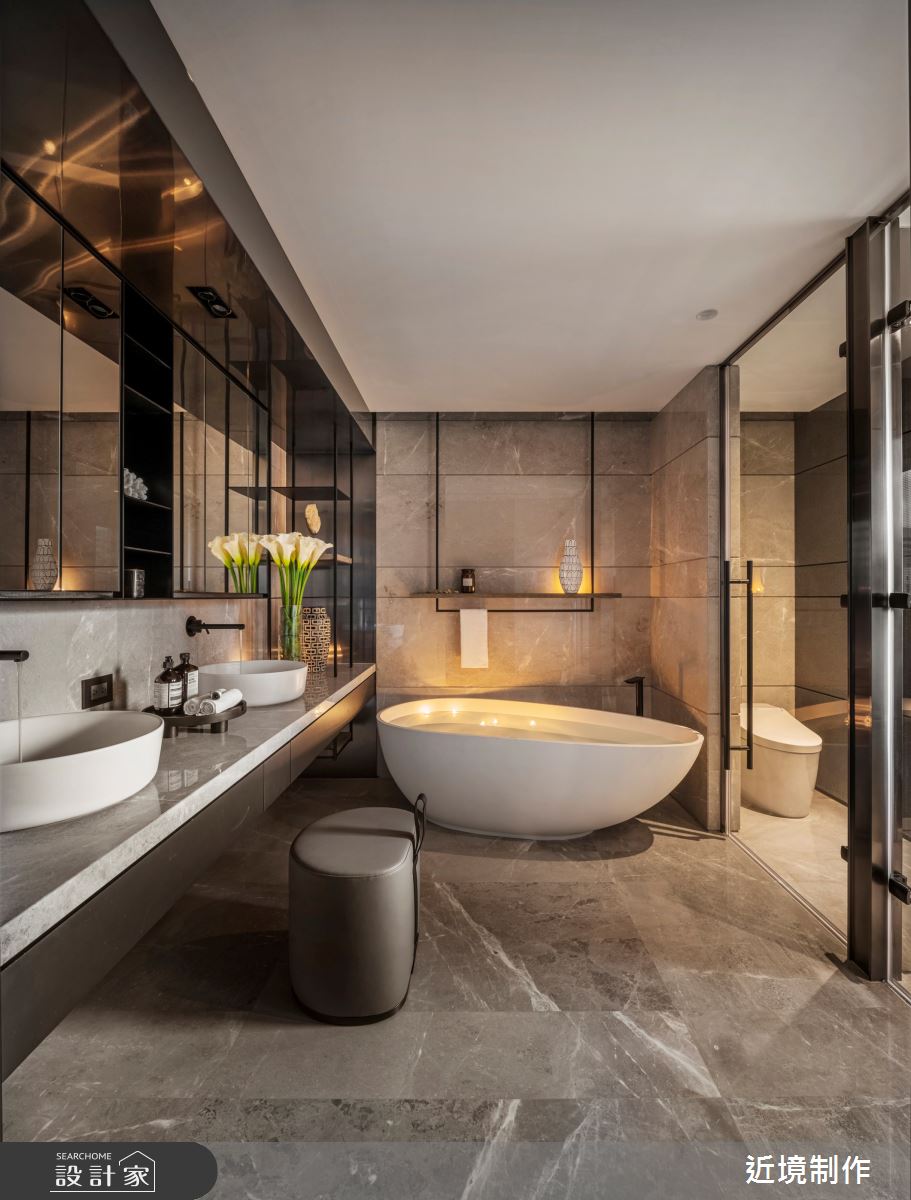 105坪新成屋(5年以下)＿奢華風浴室案例圖片＿近境制作＿近境制作_107之21