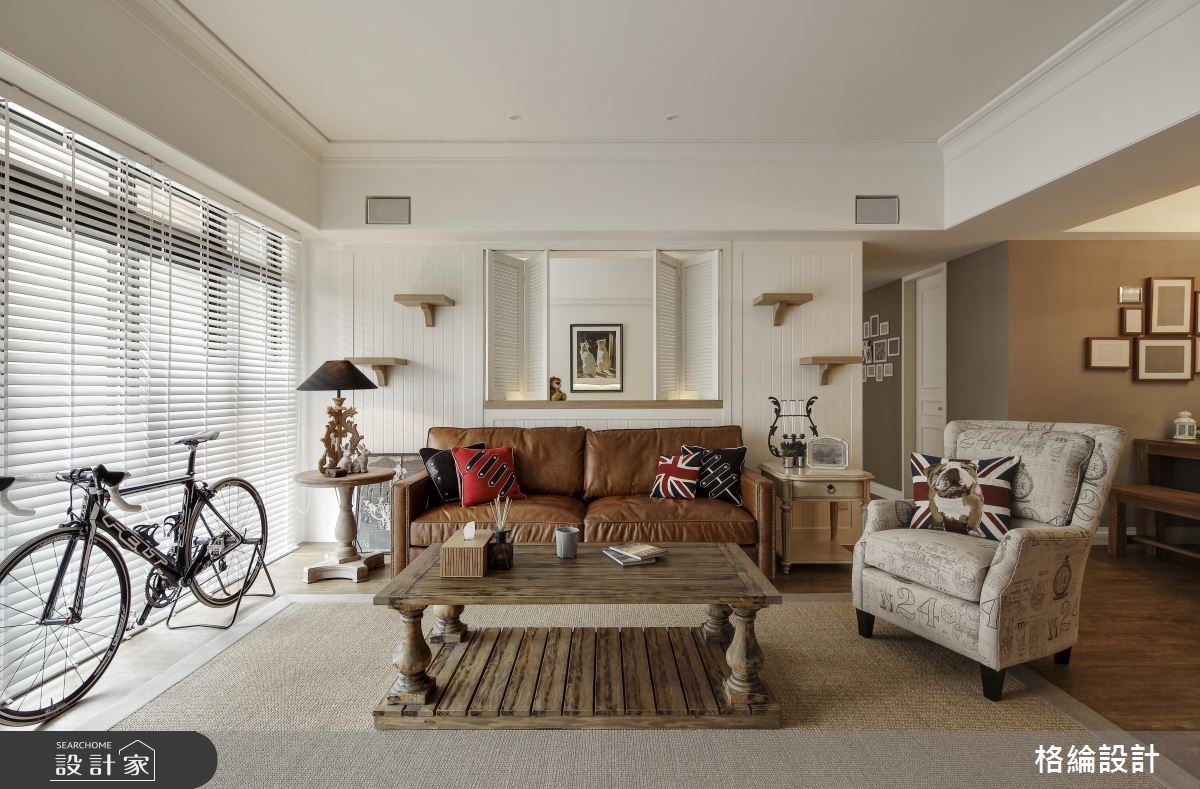 48坪新成屋(5年以下)＿鄉村風客廳案例圖片＿格綸設計 Guru Interior Design Consultant＿格綸_10之2