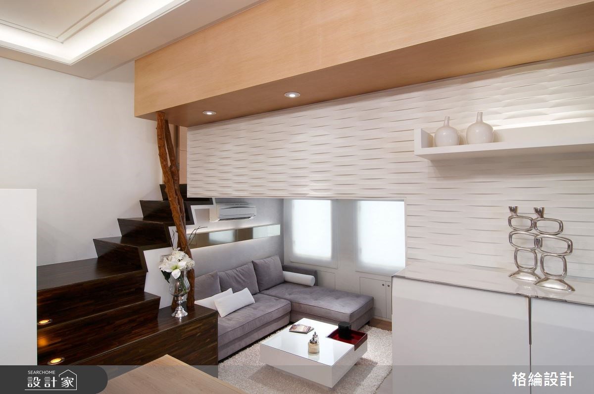 22坪中古屋(5~15年)＿休閒風客廳樓梯案例圖片＿格綸設計 Guru Interior Design Consultant＿格綸_13之5