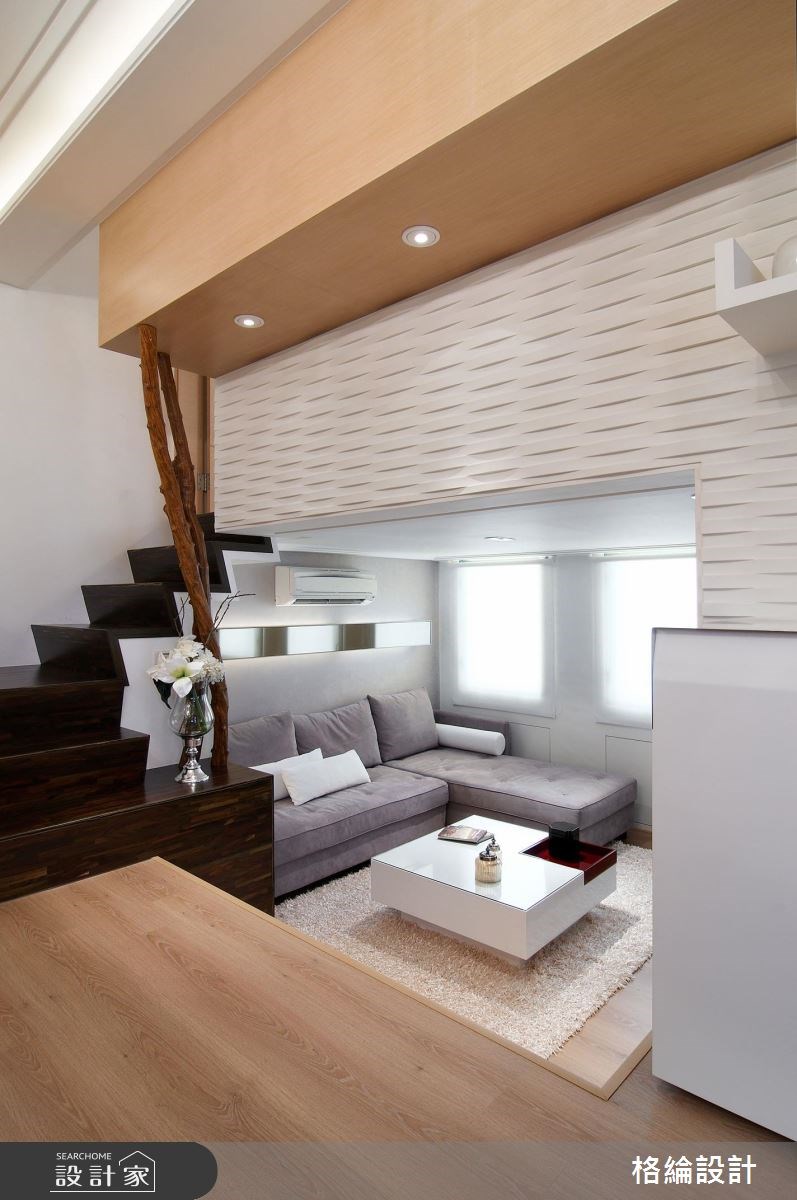 22坪中古屋(5~15年)＿休閒風客廳樓梯案例圖片＿格綸設計 Guru Interior Design Consultant＿格綸_13之6