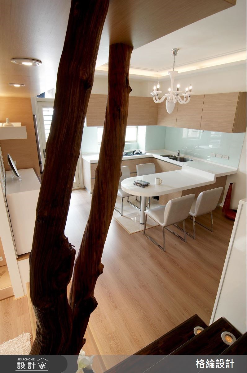 22坪中古屋(5~15年)＿休閒風餐廳廚房樓梯案例圖片＿格綸設計 Guru Interior Design Consultant＿格綸_13之8