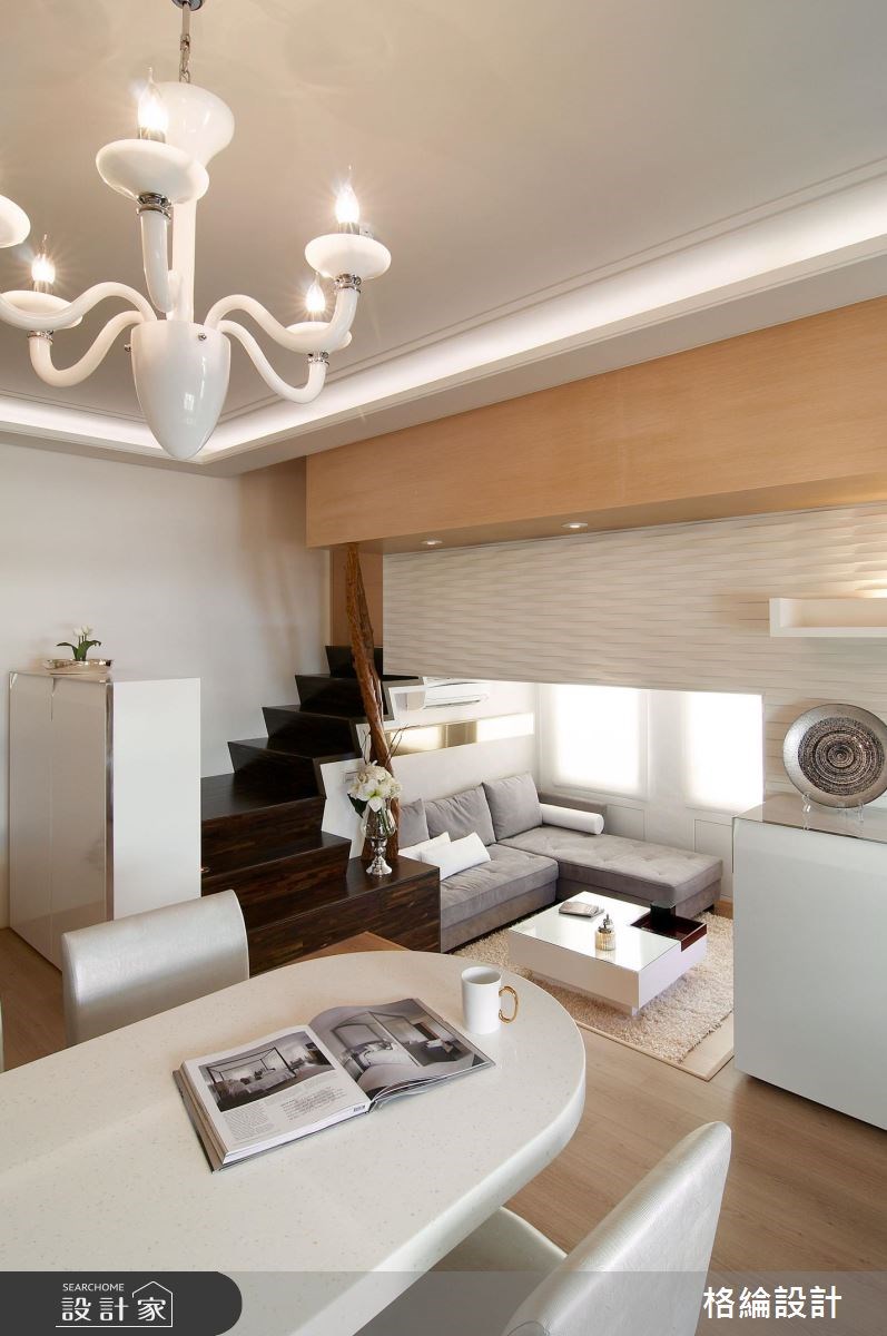 22坪中古屋(5~15年)＿休閒風客廳餐廳樓梯案例圖片＿格綸設計 Guru Interior Design Consultant＿格綸_13之10