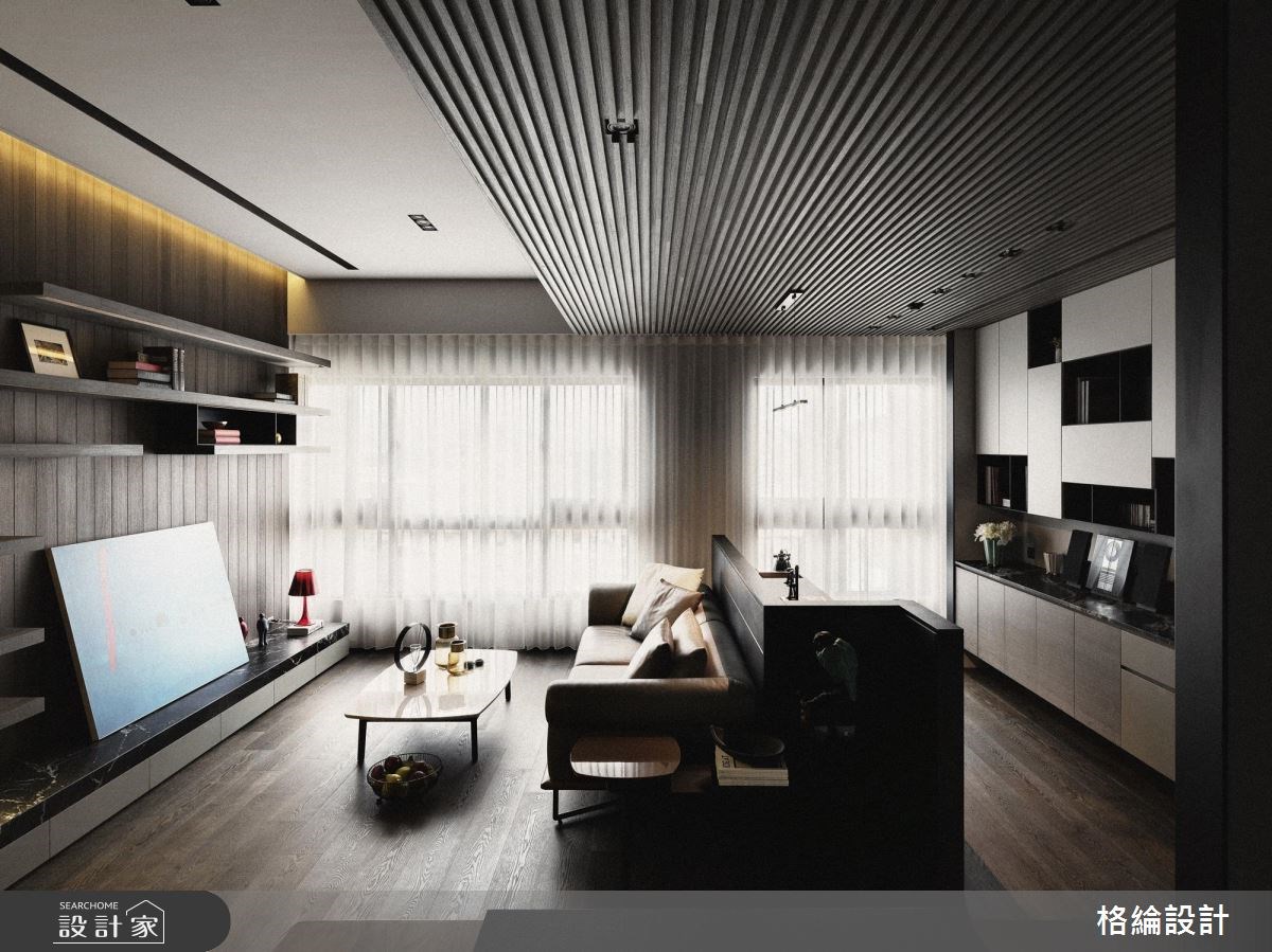 29坪新成屋(5年以下)＿現代風客廳工作區案例圖片＿格綸設計 Guru Interior Design Consultant＿格綸_16之3