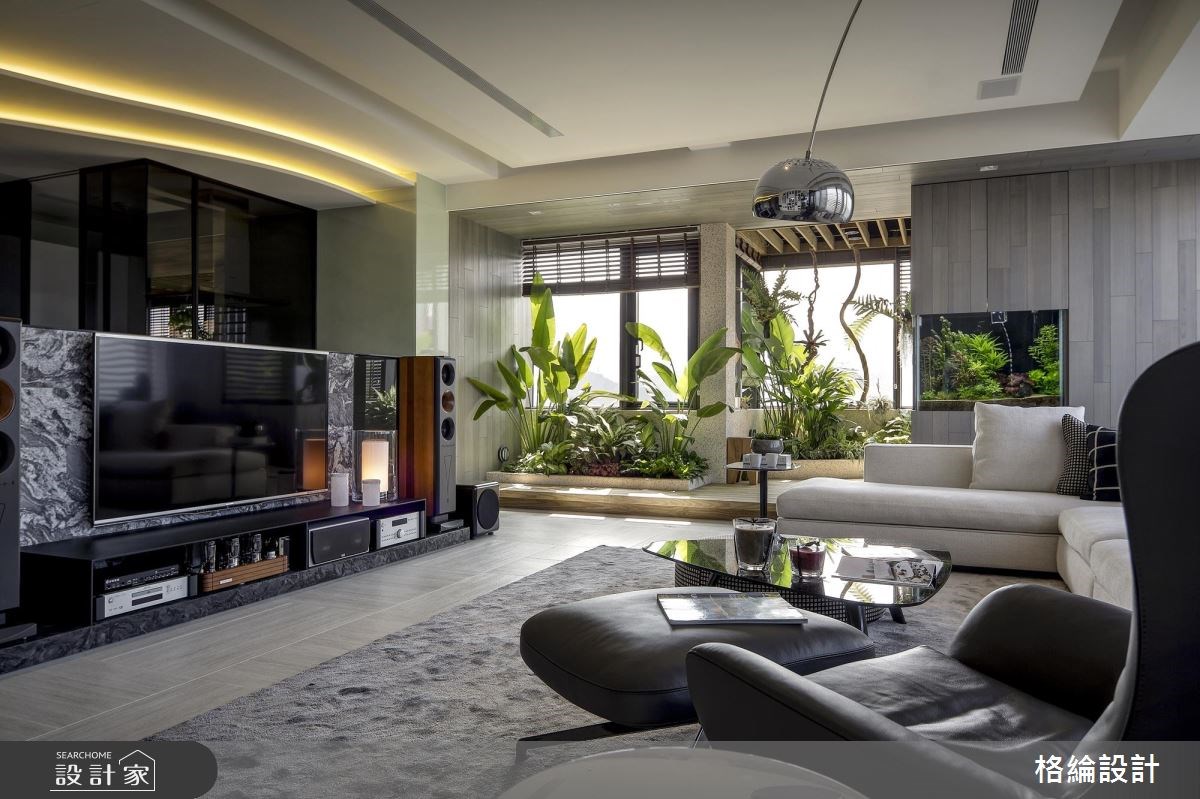 60坪新成屋(5年以下)＿現代風客廳案例圖片＿格綸設計 Guru Interior Design Consultant＿格綸_22之6