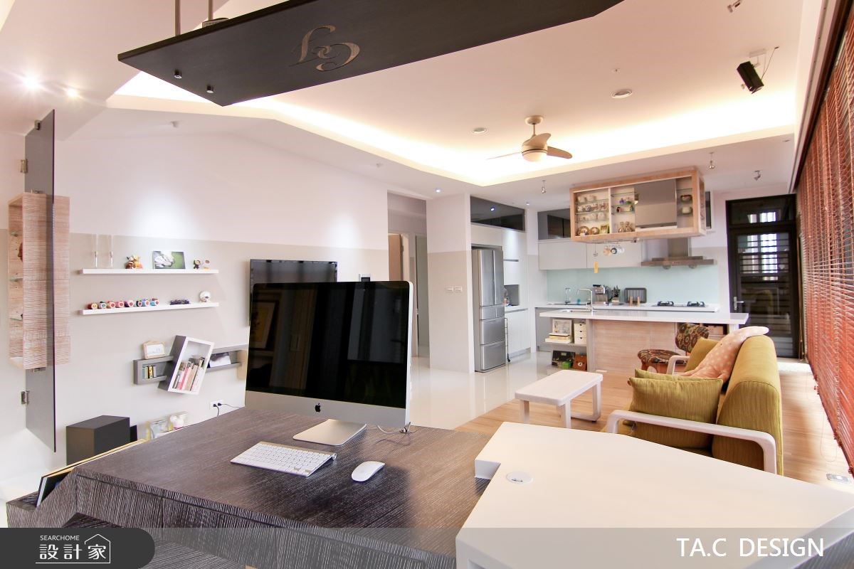 25坪新成屋(5年以下)＿北歐風客廳吧檯工作區案例圖片＿太工創作設計＿太工_02之5