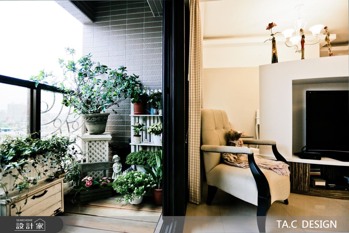 20坪新成屋(5年以下)＿鄉村風客廳庭院案例圖片＿太工創作設計＿太工_05之1