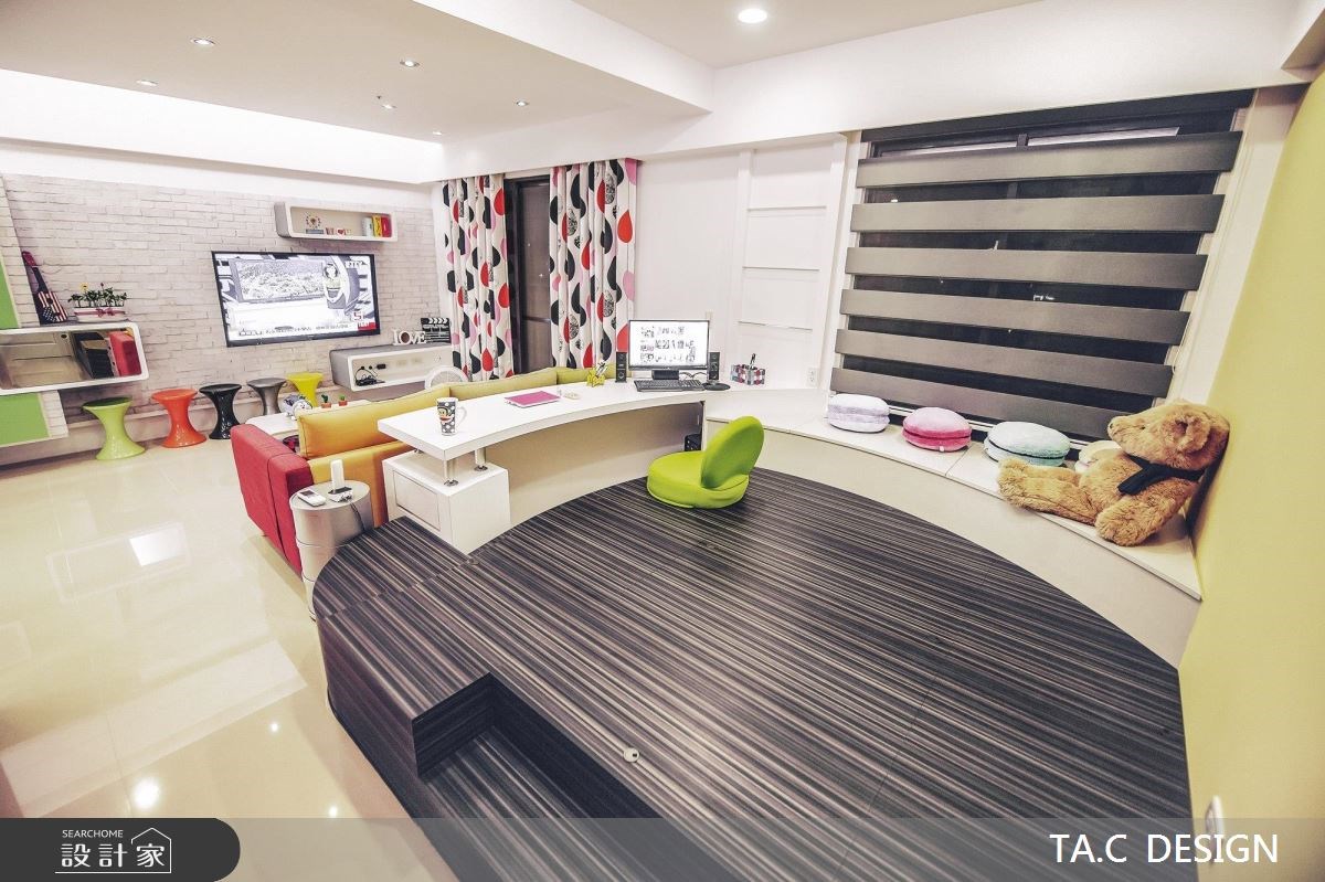 22坪新成屋(5年以下)＿普普風客廳書房工作區案例圖片＿太工創作設計＿太工_06之10