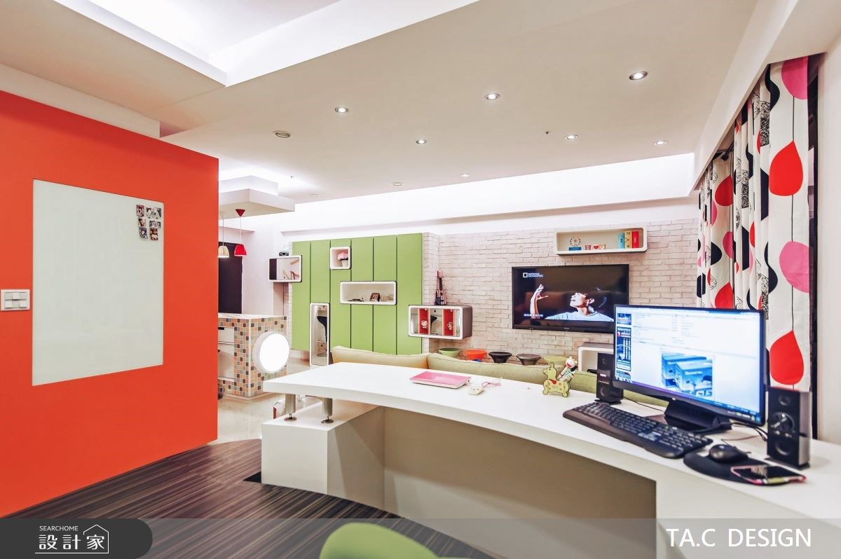 22坪新成屋(5年以下)＿普普風客廳書房工作區案例圖片＿太工創作設計＿太工_06之12