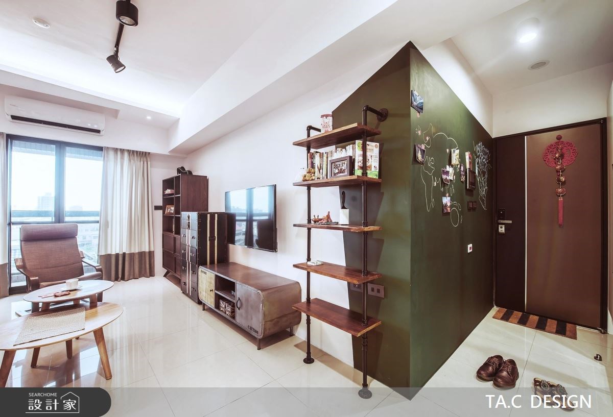 25坪新成屋(5年以下)＿混搭風玄關客廳案例圖片＿太工創作設計＿太工_12之23