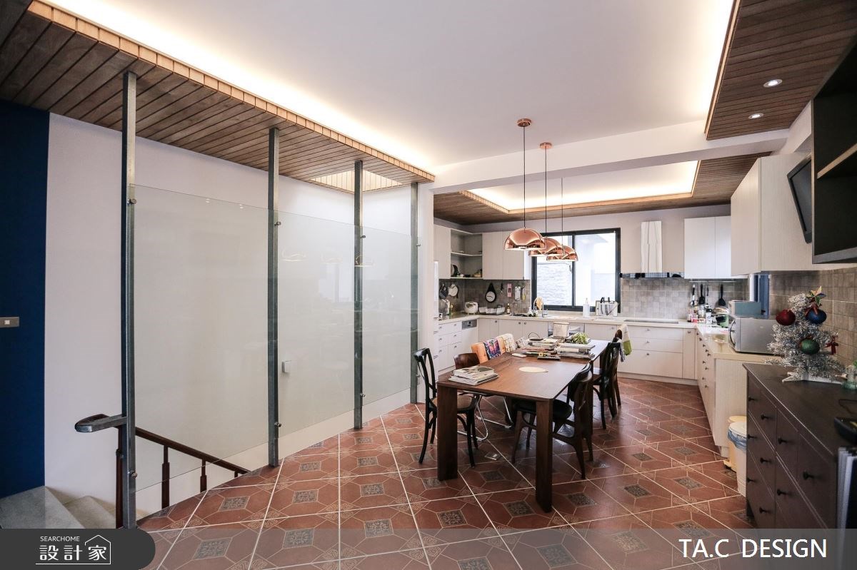 80坪新成屋(5年以下)＿混搭風餐廳廚房樓梯案例圖片＿太工創作設計＿太工_14之29