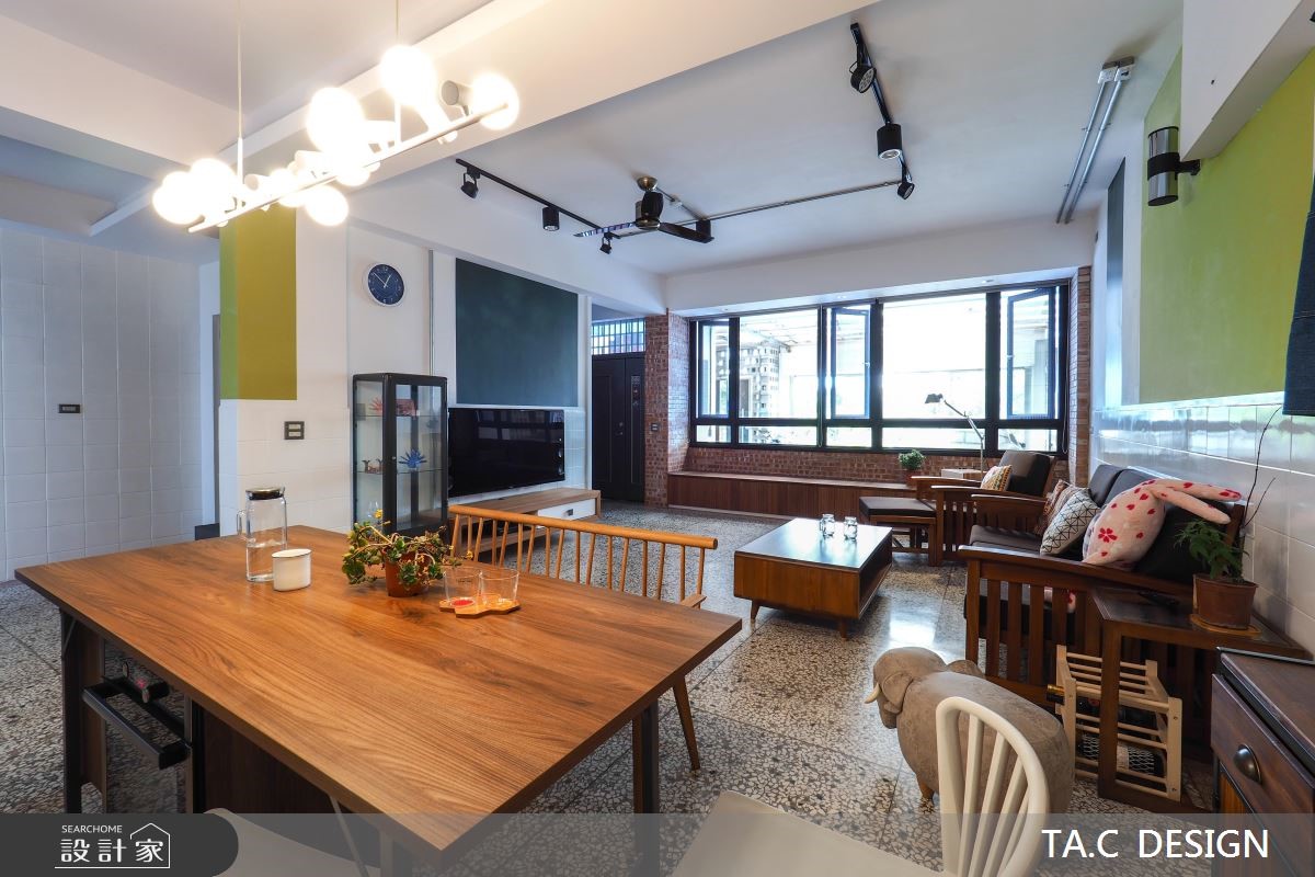 70坪老屋(16~30年)＿休閒風客廳餐廳案例圖片＿太工創作設計＿太工_21之7