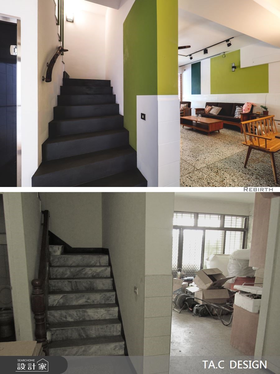 70坪老屋(16~30年)＿休閒風客廳樓梯案例圖片＿太工創作設計＿太工_21之19