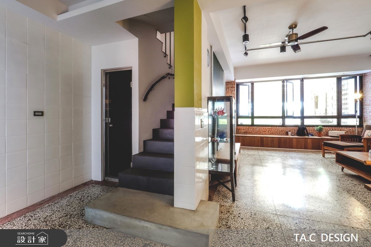 70坪老屋(16~30年)＿休閒風客廳樓梯案例圖片＿太工創作設計＿太工_21之11