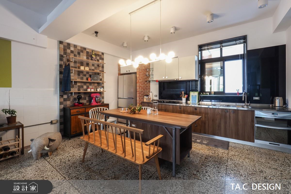 70坪老屋(16~30年)＿休閒風餐廳廚房案例圖片＿太工創作設計＿太工_21之5