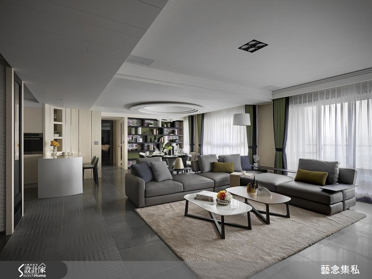 70坪新成屋(5年以下)＿現代風客廳案例圖片＿藝念集私空間設計＿藝念集私_35之6