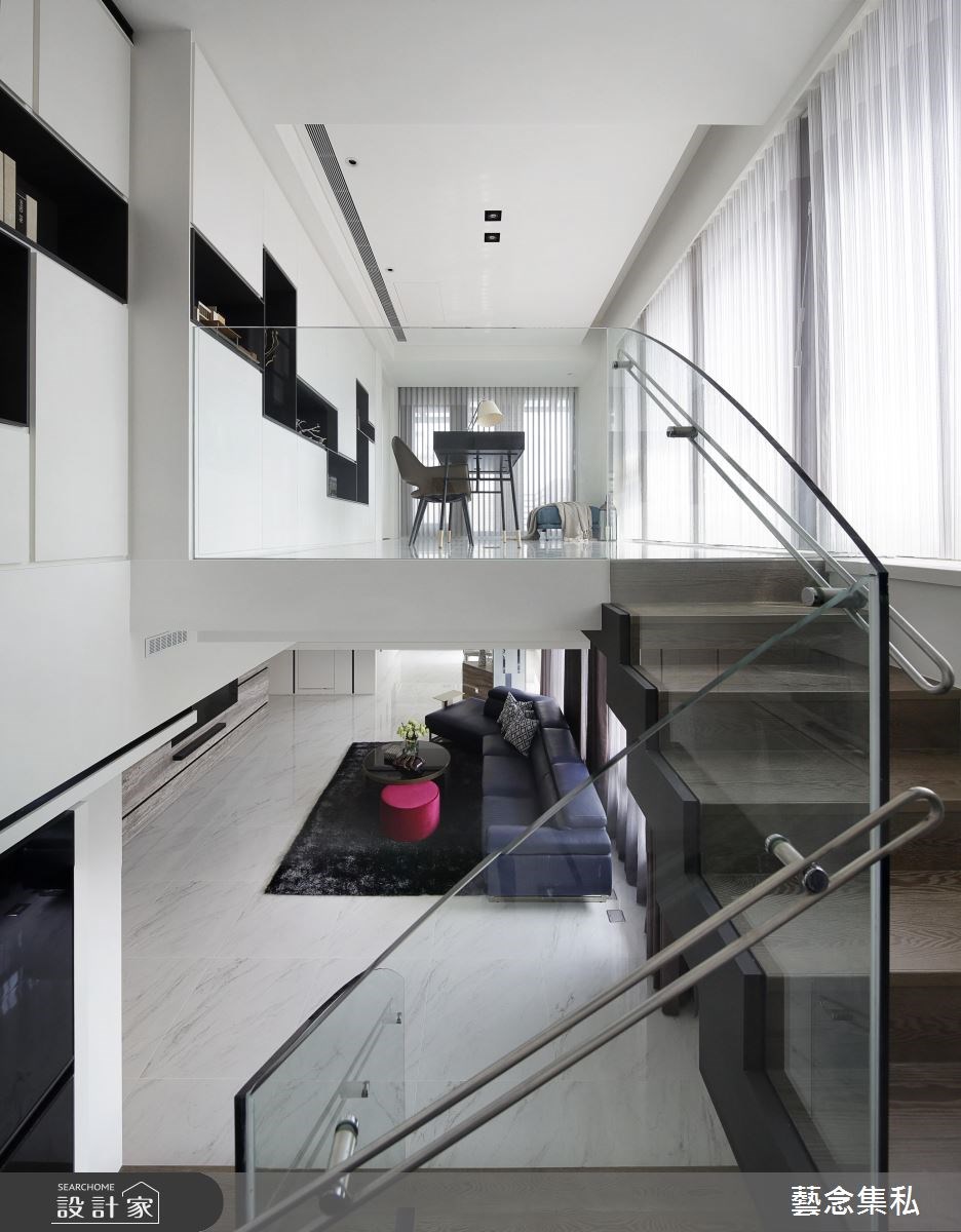 90坪老屋(16~30年)＿現代風樓梯案例圖片＿藝念集私空間設計＿藝念集私_40之13