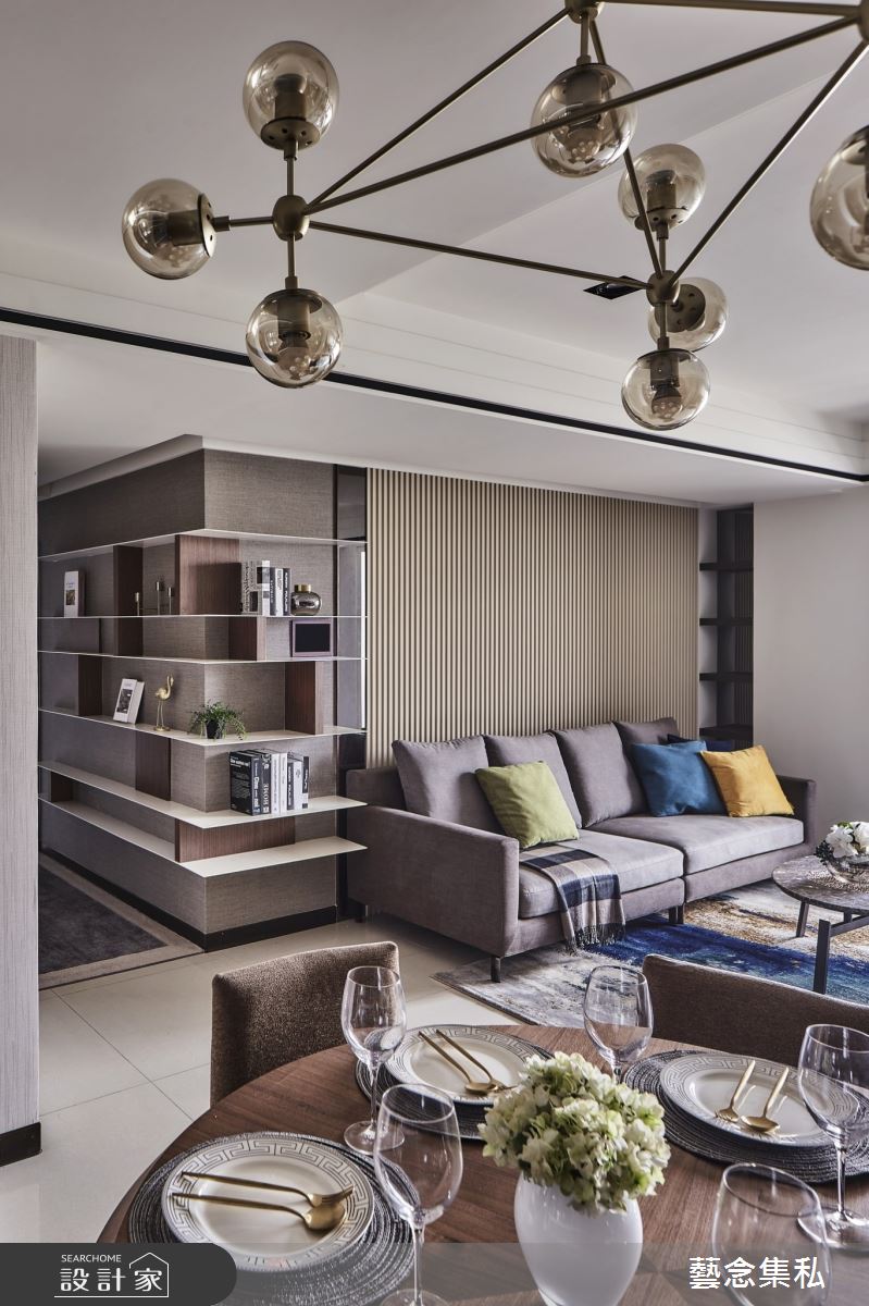 49坪新成屋(5年以下)＿簡約風客廳餐廳走廊案例圖片＿藝念集私空間設計＿藝念集私_51之11