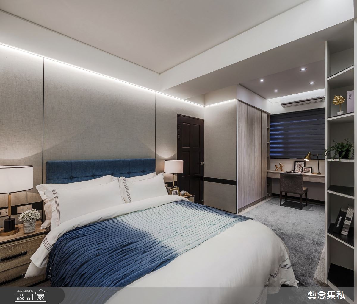 49坪新成屋(5年以下)＿簡約風臥室工作區案例圖片＿藝念集私空間設計＿藝念集私_51之19
