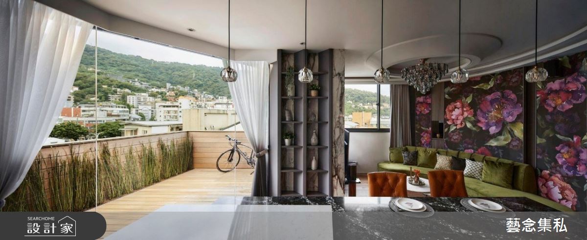 30坪老屋(16~30年)＿現代風客廳餐廳陽台案例圖片＿藝念集私空間設計＿藝念集私_52之315