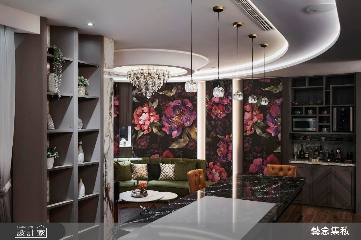 30坪老屋(16~30年)＿現代風客廳餐廳中島案例圖片＿藝念集私空間設計＿藝念集私_52之12