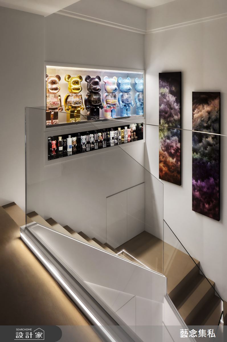 90坪新成屋(5年以下)＿現代風樓梯案例圖片＿藝念集私空間設計＿藝念集私_54之12