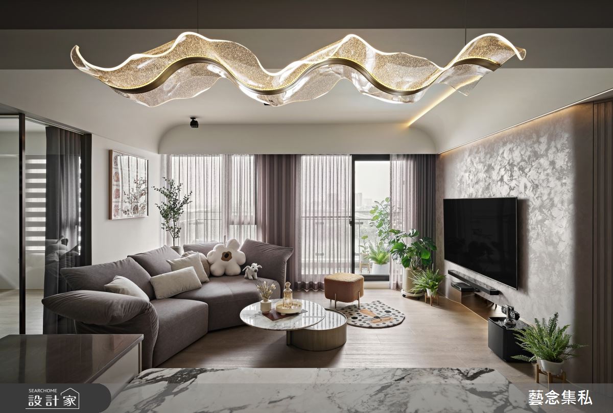 30坪毛胚屋＿現代風客廳餐廳中島案例圖片＿藝念集私空間設計＿藝念集私_55之8