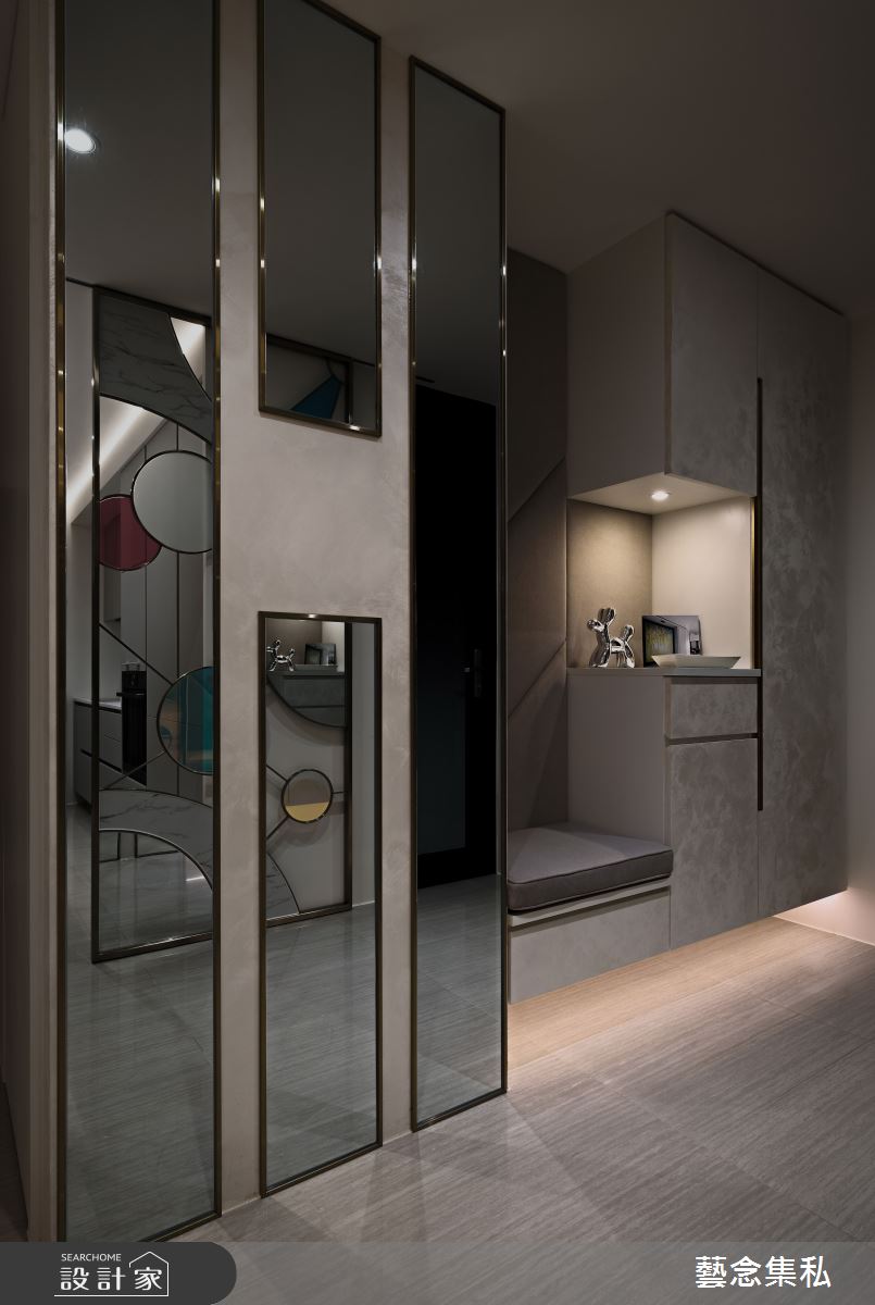 100坪新成屋(5年以下)＿現代奢華風玄關案例圖片＿藝念集私空間設計＿藝念集私_56之4