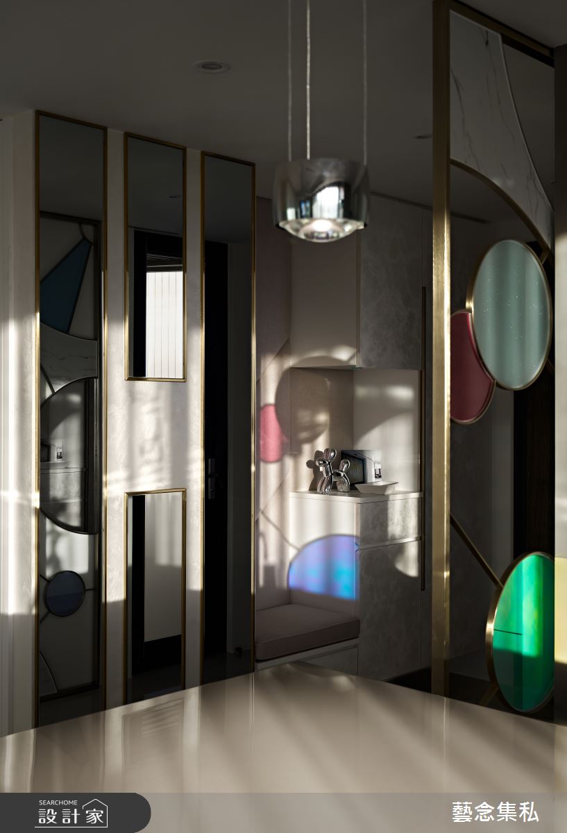 100坪新成屋(5年以下)＿現代奢華風玄關案例圖片＿藝念集私空間設計＿藝念集私_56之5