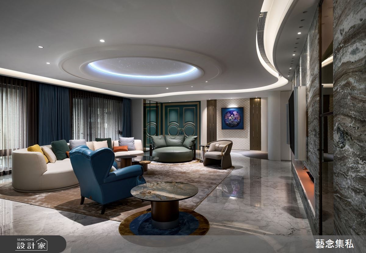 135坪新古屋(10年以下)＿奢華風客廳案例圖片＿藝念集私空間設計＿藝念集私_59之9