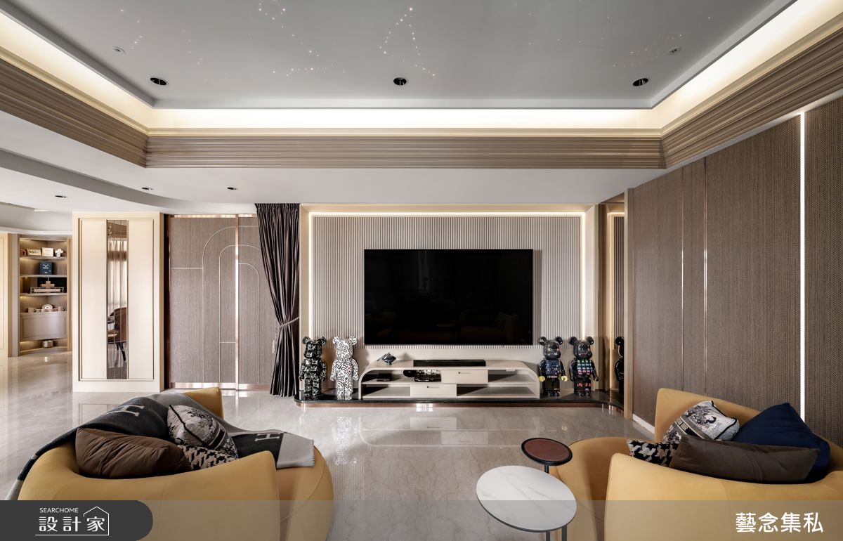 125坪新成屋(5年以下)＿奢華風客廳案例圖片＿藝念集私空間設計＿藝念集私_60之5
