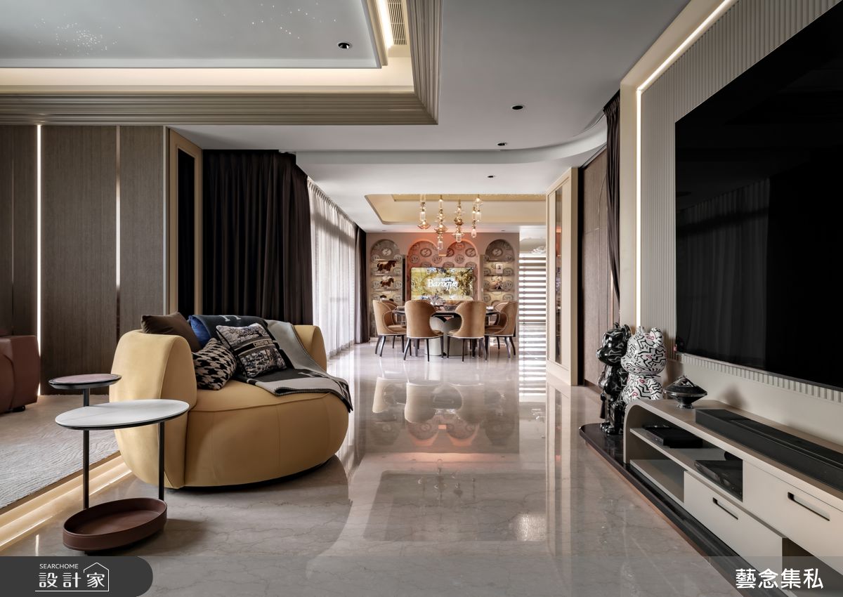 125坪新成屋(5年以下)＿奢華風客廳餐廳案例圖片＿藝念集私空間設計＿藝念集私_60之8