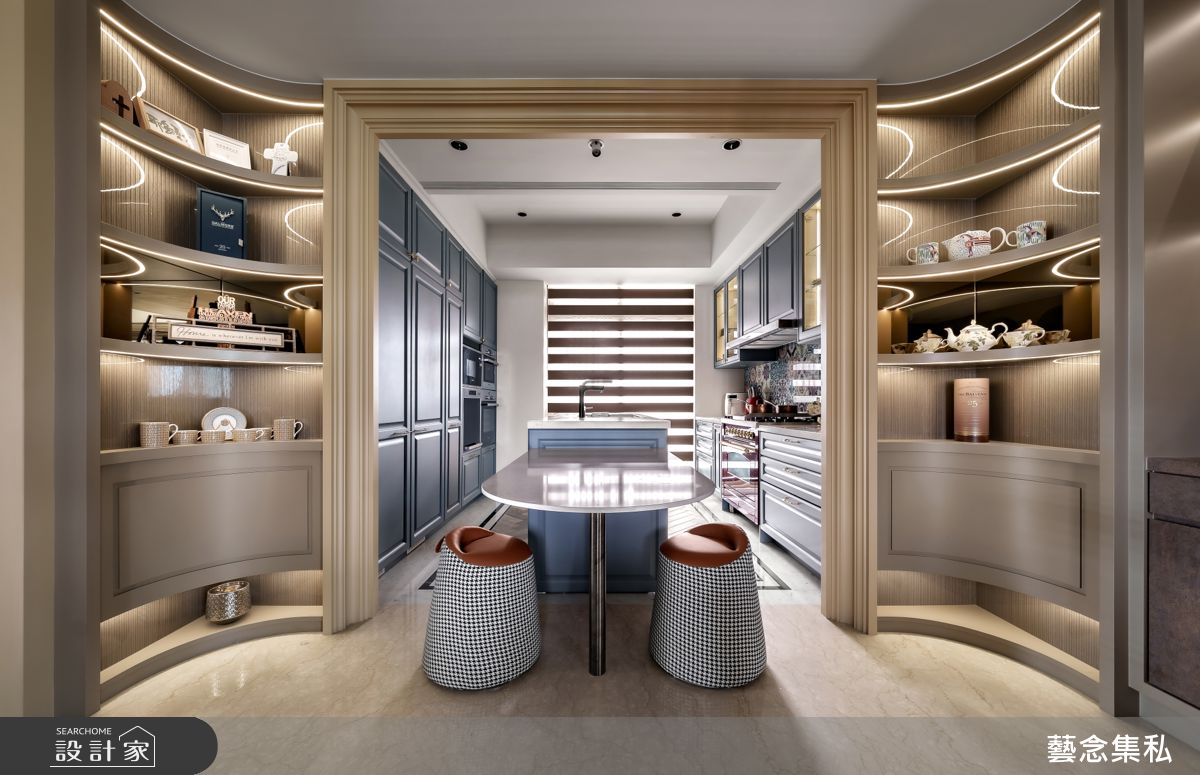 125坪新成屋(5年以下)＿奢華風廚房中島案例圖片＿藝念集私空間設計＿藝念集私_60之11