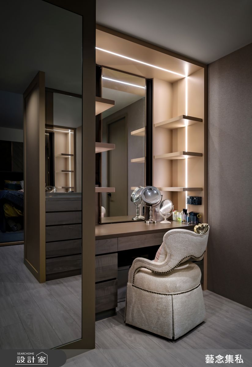 125坪新成屋(5年以下)＿奢華風更衣間案例圖片＿藝念集私空間設計＿藝念集私_60之23