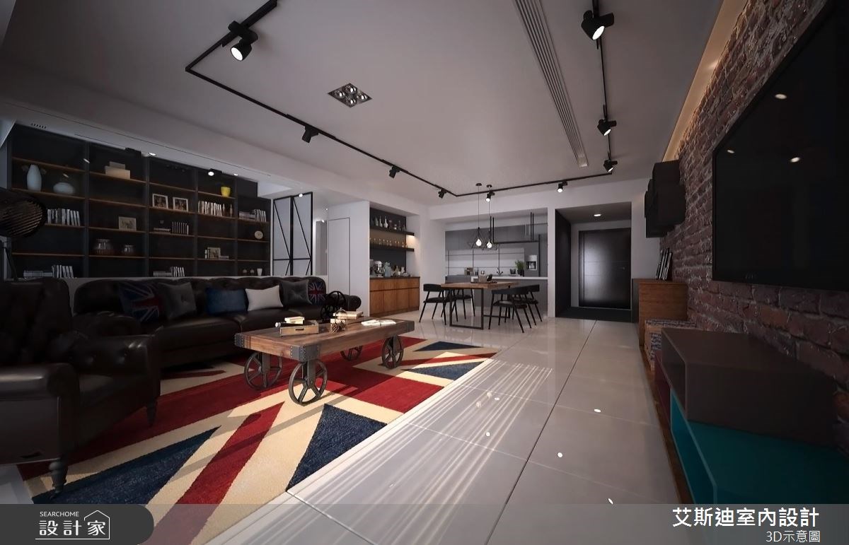 50坪新成屋(5年以下)＿工業風客廳案例圖片＿艾斯迪室內設計＿艾斯迪_02之3