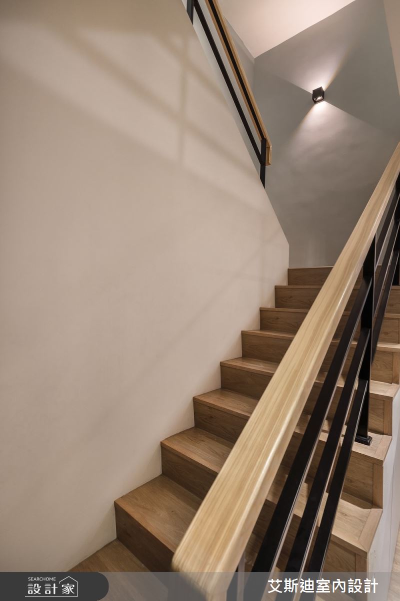 60坪老屋(41~50年)＿混搭風樓梯案例圖片＿艾斯迪室內設計＿艾斯迪_09之9