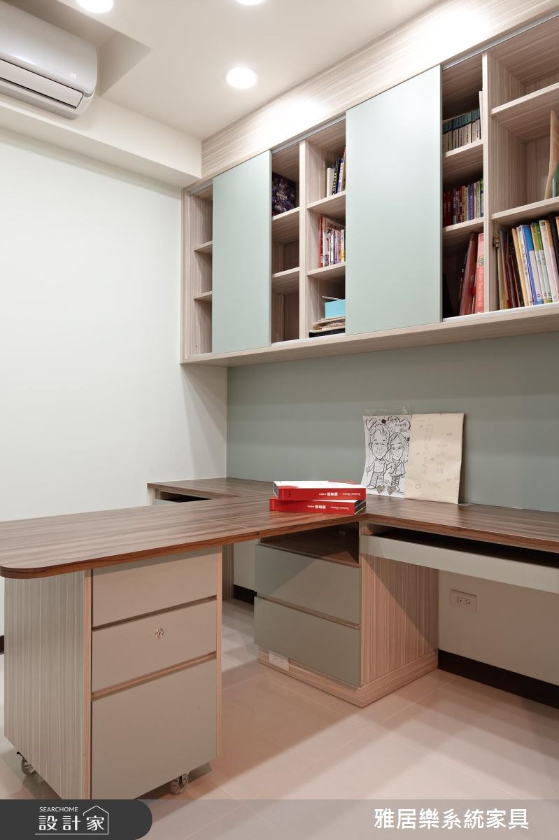 25坪新成屋(5年以下)＿混搭風書房工作區案例圖片＿雅居樂系統室內設計＿雅居樂_05之6