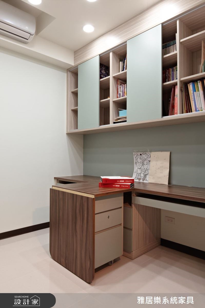 25坪新成屋(5年以下)＿混搭風書房工作區案例圖片＿雅居樂系統室內設計＿雅居樂_05之7