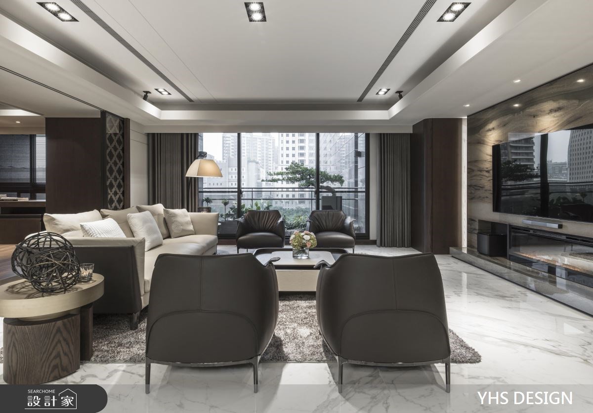 64坪新成屋(5年以下)＿新中式風客廳案例圖片＿YHS DESIGN設計事業＿YHS_天青之3