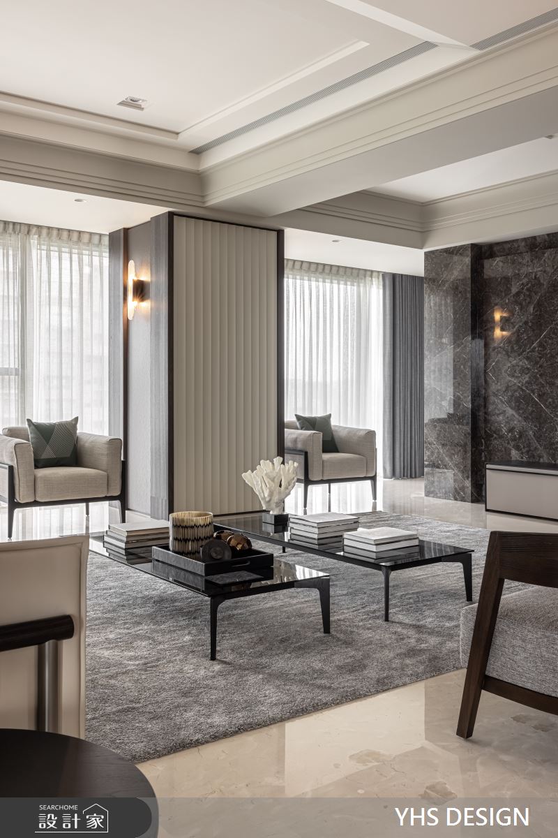 100坪毛胚屋＿新古典客廳案例圖片＿YHS DESIGN設計事業＿YHS_琢白_雍景之19