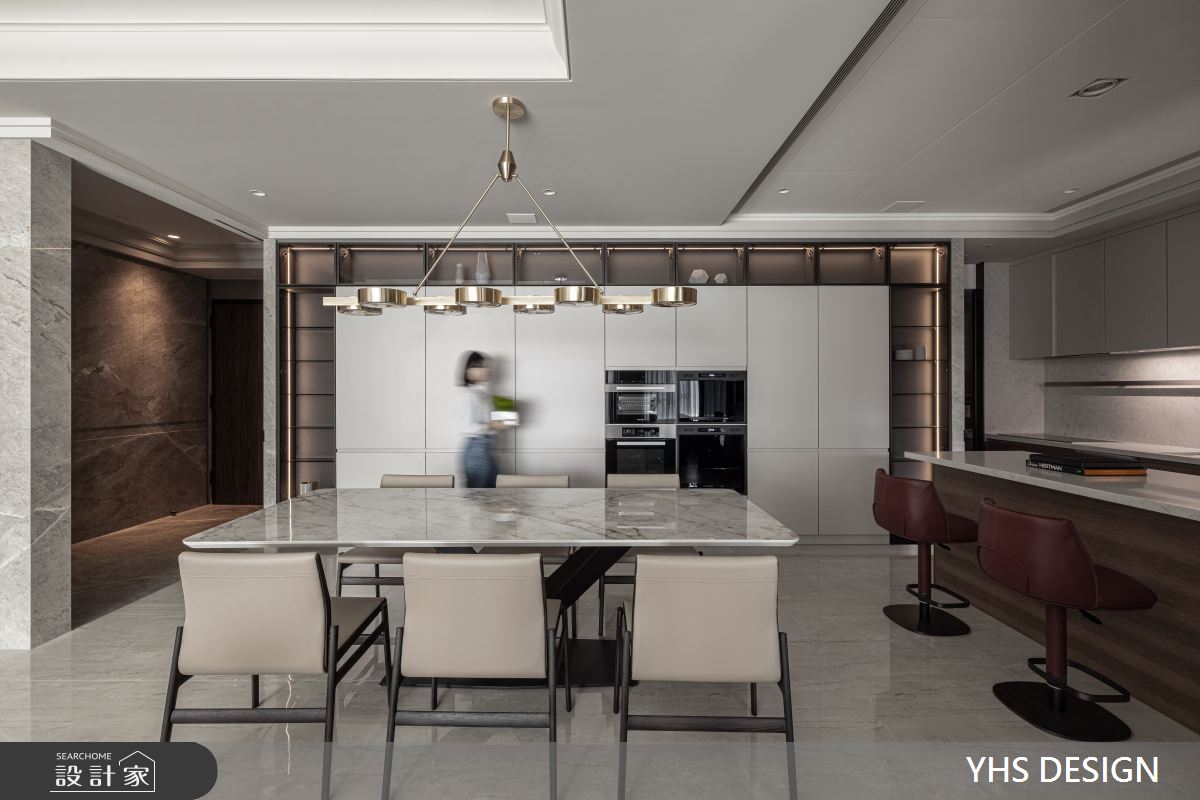 60坪新成屋(5年以下)＿現代簡約風玄關餐廳廚房吧檯案例圖片＿YHS DESIGN設計事業＿YHS_睿格之20