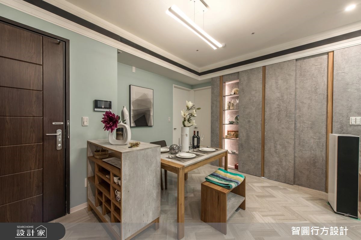 30坪新成屋(5年以下)＿混搭風玄關餐廳案例圖片＿智圓行方設計工作室＿智圓行方_02之2