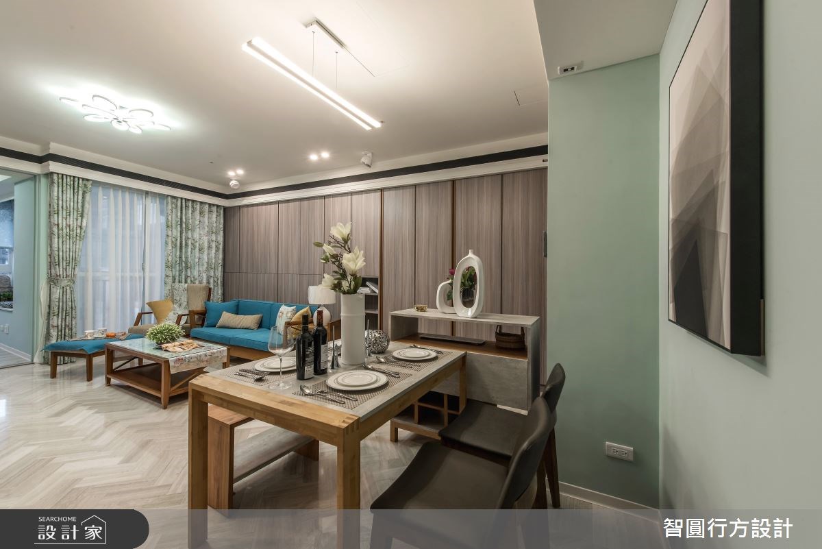 30坪新成屋(5年以下)＿混搭風客廳餐廳案例圖片＿智圓行方設計工作室＿智圓行方_02之4