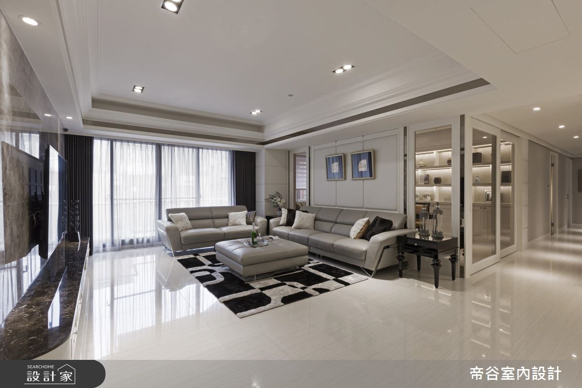 70坪新成屋(5年以下)＿新古典客廳案例圖片＿帝谷室內裝修設計有限公司＿帝谷_03之5