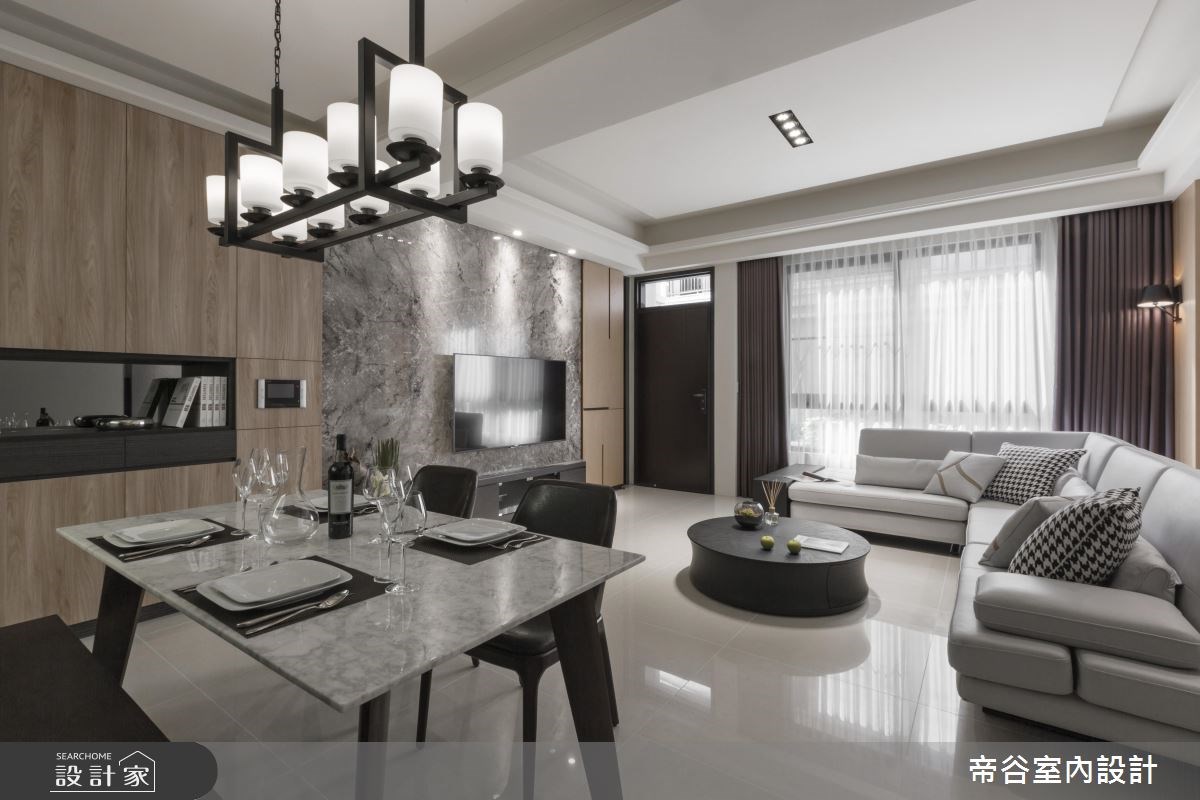 88坪新成屋(5年以下)＿現代風客廳餐廳案例圖片＿帝谷室內裝修設計有限公司＿帝谷_04之2