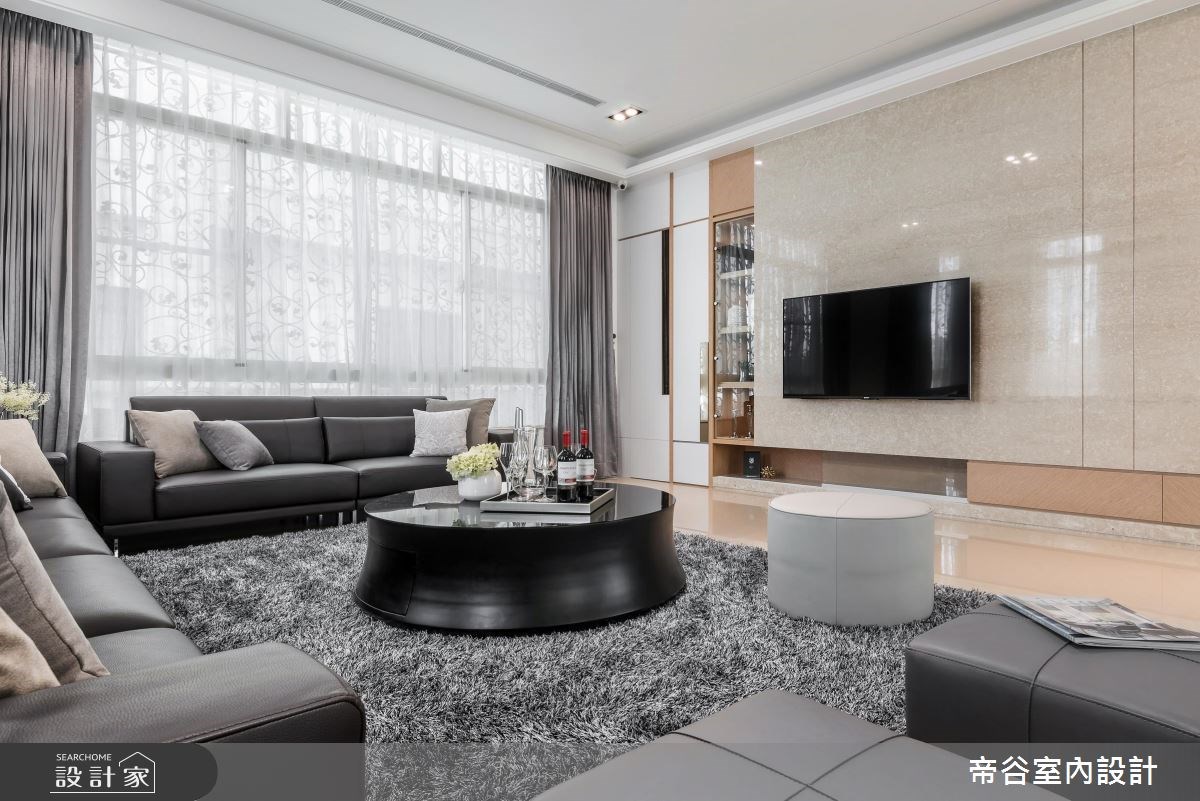 100坪＿現代風客廳案例圖片＿帝谷室內裝修設計有限公司＿帝谷_12之1