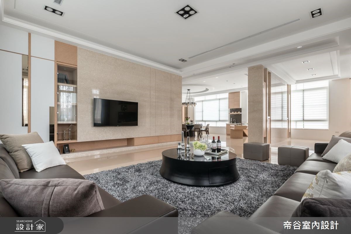 100坪＿現代風客廳案例圖片＿帝谷室內裝修設計有限公司＿帝谷_12之2