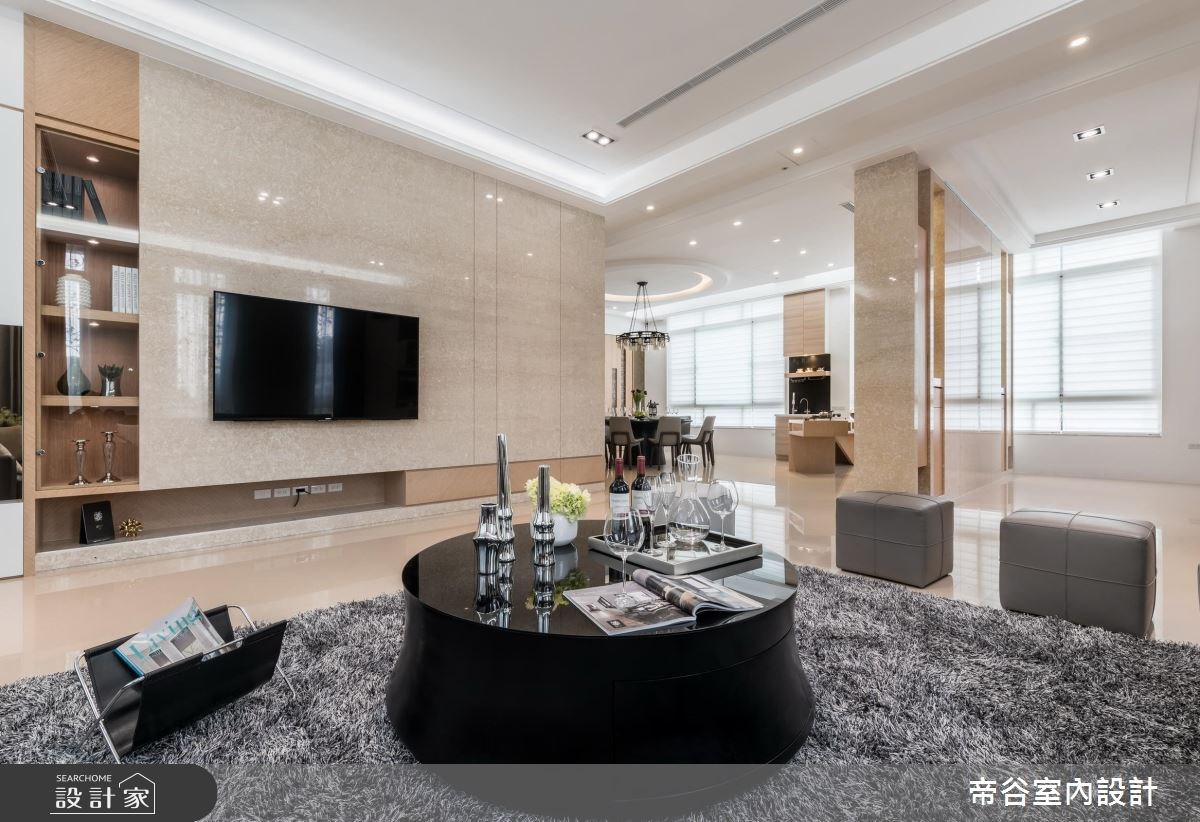 100坪＿現代風客廳案例圖片＿帝谷室內裝修設計有限公司＿帝谷_12之3