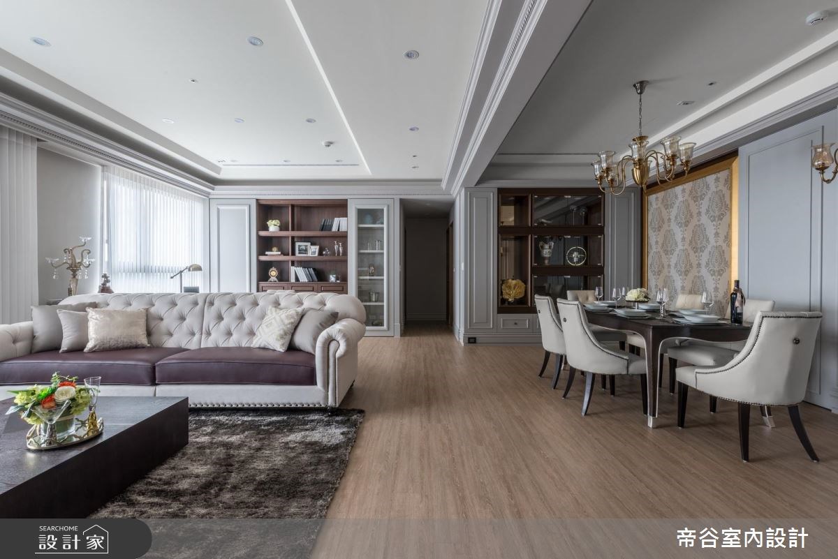 50坪新成屋(5年以下)＿美式風客廳餐廳案例圖片＿帝谷室內裝修設計有限公司＿帝谷_22之2